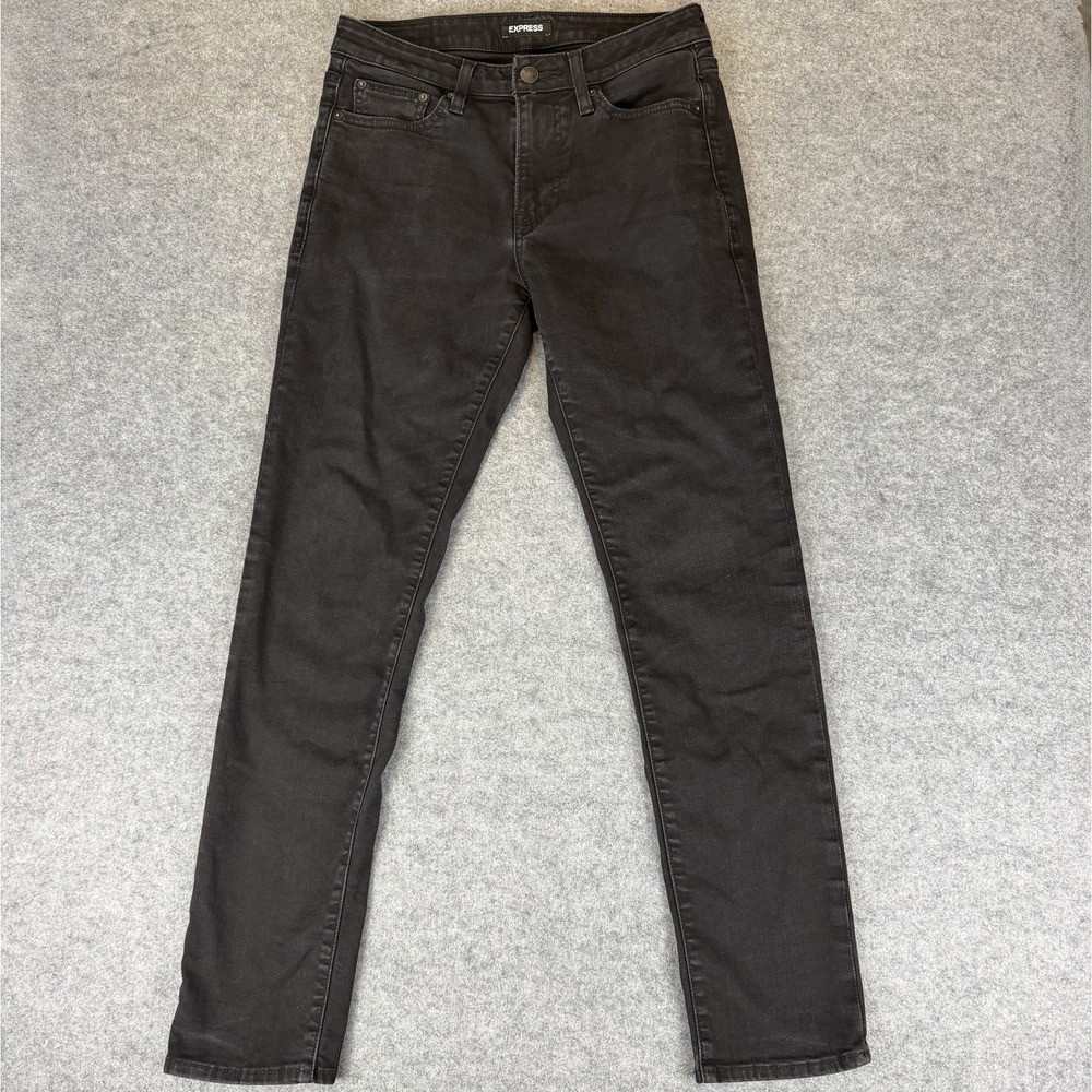 Express Hyper Stretch Jeans Men 29x32 Black Slim Fit Denim Casual Everyday Pants